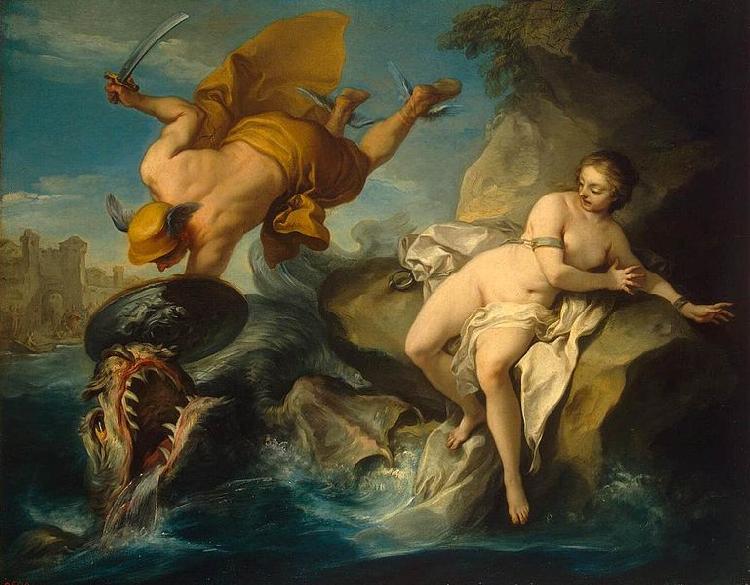 Charles-Amedee-Philippe van Loo Perseus and Andromeda oil painting image